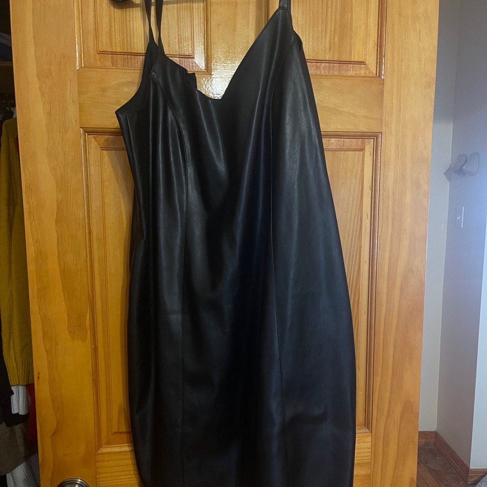 Universal Standard Vegan Leather Dress